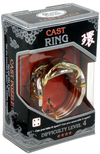 Cast Puzzle 52473791 - Denkspiel Ring Level 4 aus Gießzink