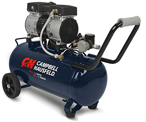 CAMPBELL HAUSFELD 8 Gallon Air Compressor, 65dB Quiet Portable Air Compressor, 120v, 125 Max PSI Oil and Maintenance free pump- Ideal for Home and Professional Use