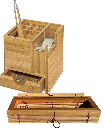 Wedo Bambus Tischorganizer + Wooden Etui