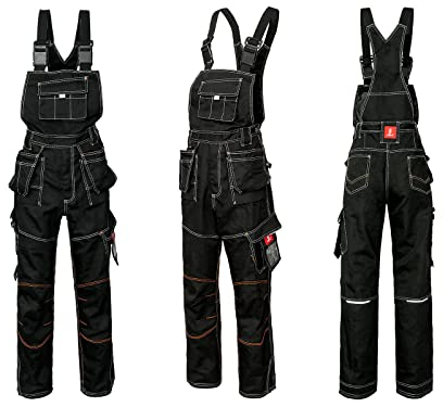 Urgent Latzhose Arbeitslatzhose Sicherheitshose Schutzhose Gr. 48-62 (URGB-LATZ) (60)