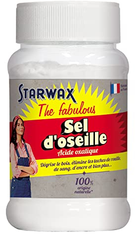 STARWAX THE FABULOUS - Sel d'Oseille - Dégrise le Bois - Détache les Textiles Blancs - Elimine la Rouille - Désoxyde les Métaux et Cuivres - 100% d'Origine Naturelle - Fabriqué en France - 400 g