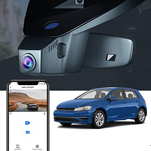 Fitcamx Dashcam Kompatibel mit Cupra Formentor 2021-2025, Autokamera Kompatibel mit Volkswagen Golf Mk8 GTE GTD GTI R, OEM 4K 2160P WiFi UHD Video, Parkmodus, G Sensor, Loop-Aufnahm, WDR, 64-GB-Karte