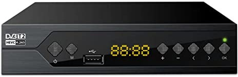 FLMSYSTEM Decoder DVB-T2 Digitale Terrestre Full HD 1080p SINTONIZZAZIONE AUTOMATICA Digitale terrestre HDMI SCART nuovo