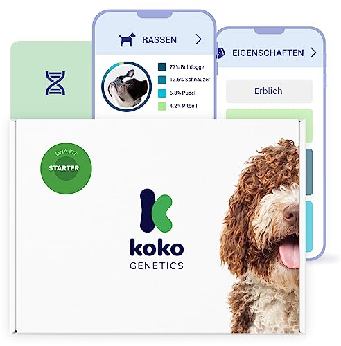 Koko Genetics - DNA-Test für Hunde Starter (Rassen und Eigenschaften) - Upgrades kostenlos