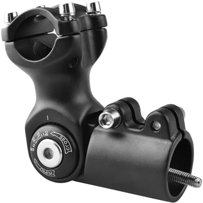 Azarxis Vorbau 0-90 Grad 25.4 31.8mm Einstellbare Lenkervorbau, Fahrradlenker für Mountainbike Rennrad BMX MTB (25.4 x 60mm)