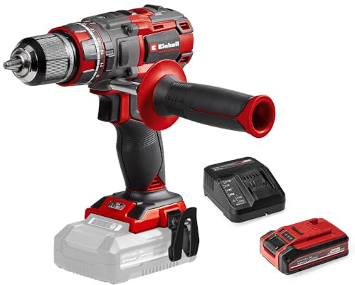 Einhell Professional Akku-Schlagbohrschrauber TP-CD 18/80 Li-i BL Power X-Change (18 V, Brushless, 80 Nm, Schlagbohrfunktion, 13 mm Bohrfutter, 2 Gang, inkl. 4,0 Ah PLUS Akku)