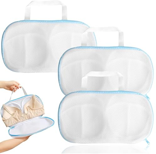 Cfcyhla Wäschenetz BH, 3 Stück BH Wäschesack Set BH 28x19 CM, Netz Für Waschmaschine BH Waschbeutel für Waschmaschine Laundry Bag BH Wäschenetz für Waschmaschine für Kleidung Unterwäsche