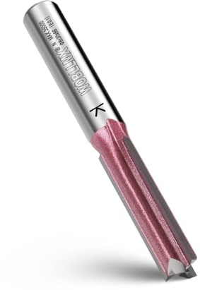 WOBLLMX Fraise à rainurer à 3 lames - Tige de 8 mm - Diamètre : 8 mm - Longueur de travail : 30 mm - En métal dur professionnel - Fraise à rainurer standard pour bois, plaque de densité - Accessoires