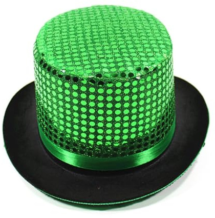 Pailleten Hut Glitzer Kappe Sylvester Karneval Party Pailletten Zylinder für Damen und Herren, Erwachsene Unisex Paillettenhut Partyhüte 20er Jahre Zylinderhut Glitzerhut Mottoparty Disco Verkleidung