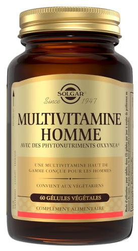 Solgar Multivitamine Homme - Fatigue & Énergie - 60 Gélules Végétales