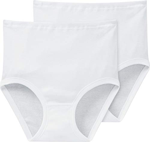 Schiesser Women's Waist Slips (Pack of 2), Bianco (Weiß (100-weiss)), 18