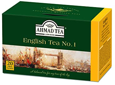 Ahmad Tea Black Tea | English Tea No.1 | 20 Teabag Sachets | 1 Pack
