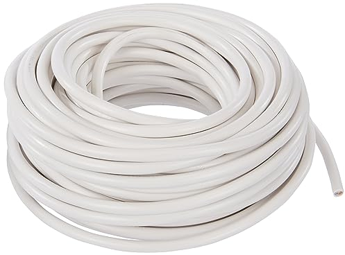 Electraline 11185 Cavo per prolunghe ed elettrodomestici H03VV-F Sezione 2x0,75 mm² - 20 mt - bianco