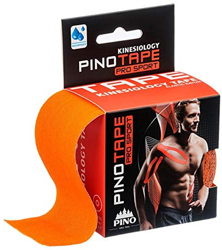 Pinotape Pro Sport ® - das Original - kinesiologisches Tape verschiedene Farben und Designs 5 cm x 5 m- besonders hautverträglich - Kinesiologie - Physio-Tape (Orange)
