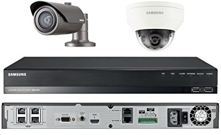 Hanwha Techwin 2MP CCTV Security Package 2 Camera Full HD 1080p IP PoE + NVR Kit