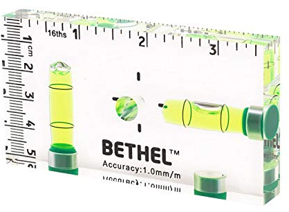 T-Type Level Mini Bubble Level Two directions Spirit Level Picture Hanging Levels Mark Measuring Instruments Layout Tools (95×13×51(MM)) | Mini PocketLevel 90°/180°SpiritLevel Picture Hanging Levels Mark Measuring Instruments Layout Tools
