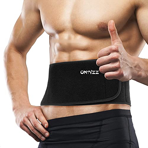 ONTYZZ Cintura Supporto Schiena Regolabile Cintura Lombare Bodybuilding per Protezione Sportiva Sollievo dal Dolore Perdita di Peso Correzione della Postura Cintura Renale Nero/L