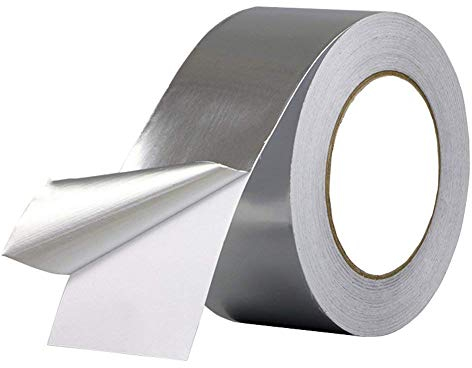 Westspark Aluminum foil Duct Tape, 2 inch Professional Grade Roll Silver Adhesive Sealing Tape for HVAC, Refrigerator, Freezer, Insulation, Patching Hot & Cold Air Ducts, Sealing, etc.
