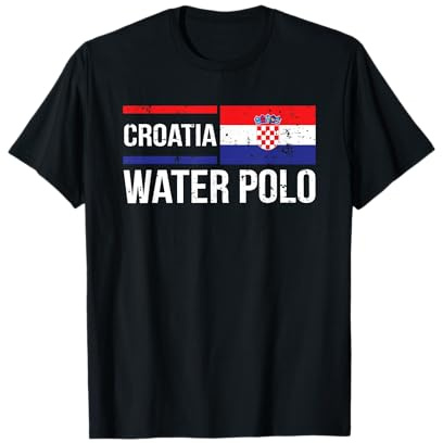 Kroatien Wasserball Pool Athlet Fan Coach Sport Fahne T-Shirt