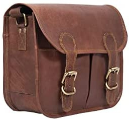 ALASKA EXPORTS Cross Body Bags for Women Genuine Leather Vintage Shoulder Bag | Ladies Crossbody Satchel Handbag for Women UK (Brown)