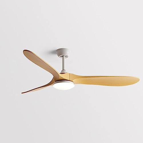 Moddeny Ventilateur de plafond vintage avec lumières Ventilateur de plafond à 3 pales Ventilateurs de plafond de 42 pouces avec lumières et ventilateur de plafond LED muet à distance pour chambre