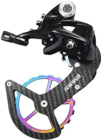 RaamKa Fahrrad Schaltwerk Schaltwerk for 11/12S (max. 36 Zähne) Oversized Pulley Wheel Ceramic Bearing Schaltwerke