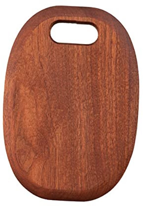 Cabilock Dickes Schneidebrett Aus Uptan-holz Küchen-schneideblock Wendbarer Hackblock für Die Küche