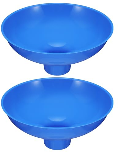 Vesici 2 Pack Extra Large Wide Mouth Funnel 2.5 x 10, Blue