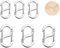 6 Stück Verschluss Armbänder, Mini Karabiner, Verbindungs-Clip für Armband und Halskette, für DIY-Armbänder und Halsketten, ideal Schmuckherstellung unds Reparatur(12 mm,16 mm)
