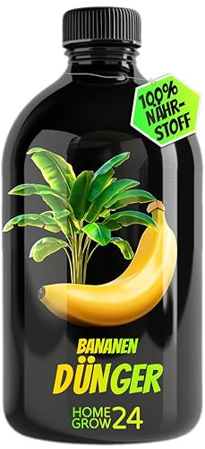 Homegrow24 Bananen Dünger, Dünger für alle Bananenpflanzen, 500 ml, Vitalstoffkomplex mit effektiven Mikroorganismen und organischer Pflanzenkohle, 100% Natürlich, für üppiges Wachstum