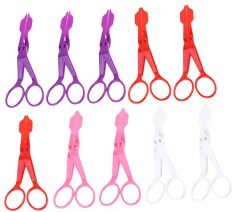 ABOOFAN 12pcs Flower Lifter Scissors for Fondant Cake Decor Gumpaste Flower Tools Wedding Cake Baking Decor Random Color