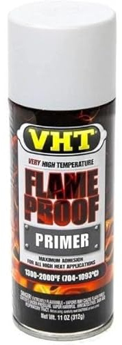 VHT Rivestimento FLAMEPROOF, Vernice Resistente al Calore 1093°C, Finitura Opaca Bianco Primer, 312 gr.