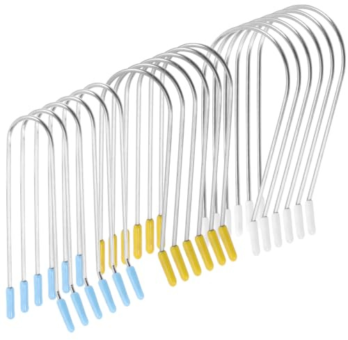 LIFKOME 24 Stück Heizwickler Clips für Lockenwickler U Form Clips für Haarstyling Langlebig aus Geeignet für Haartypen Einfach Anwendung