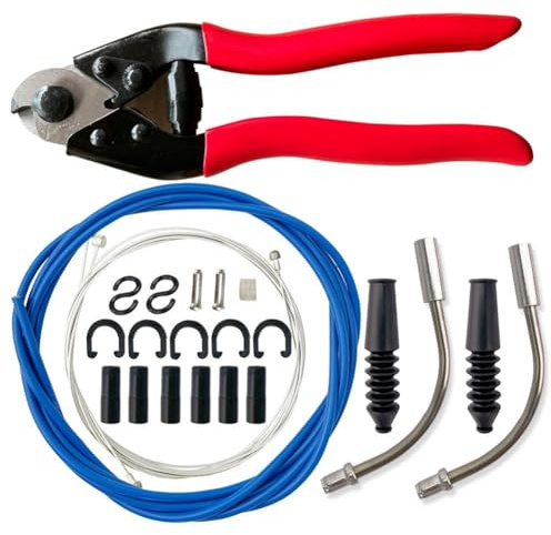 Osmond Blue Universal Bike Shift Cable Housing Kit Includes Cable Cutters, Bike Shift Cable, Brake Cable Easy to Use