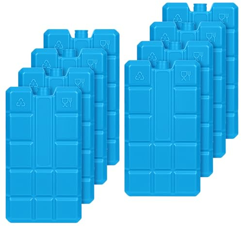 flintronic Freezer Blocks, Reusable Ice Pack for Coolers, Ultra Cooling Ice Blocks, Extra Long Cooling Time for Cool Bag, Cool Box, 200ml