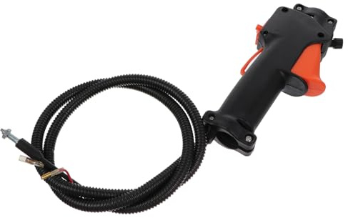 MAGICLULU Poignée de Commande D'accélérateur pour Débroussailleuse et Tondeuse à Gazon, Interrupteur de Gâchette Câble de Déclenchement Compatible, Accessoires pour Outils Électriques