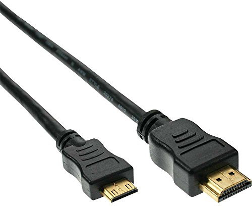 InLine 17453P Câble HDMI 3 m HDMI Type A (Standard) HDMI Type C (Mini) Noir - Câbles HDMI (3 m, HDMI Type A (Standard), HDMI Type C (Mini), 10,2 Gbit/s, Noir)