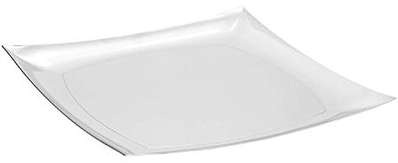 Sambonet Rosenthal Teller, Platzteller - Linea Q - Edelstahl 18/10-30x30cm