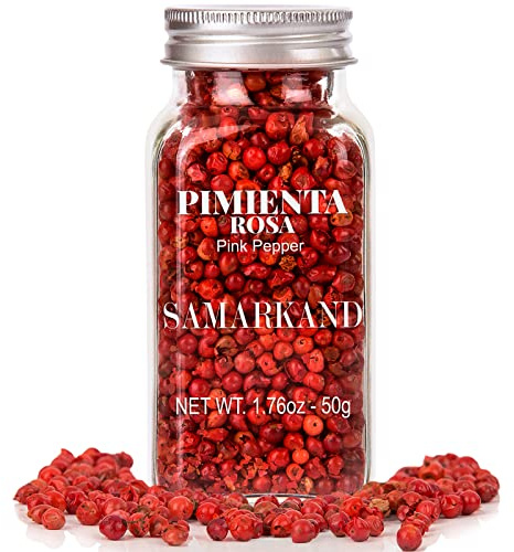 Pink Peppercorns (Pink Pepper) Hand-Picked & Premium Quality for Your Favourite Dishes & Cocktails (Especially Gin Tonic) 50 g