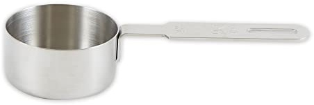 RSVP International Endurance Collection - Herramientas de medición de cocina, aptas para lavavajillas, 1/3 taza, individual, acero inoxidable