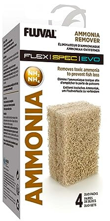 Fluval Nitrat Entferner, Filtereinsatz für die Fluval Flex und Spec Aquarien, 4er Pack