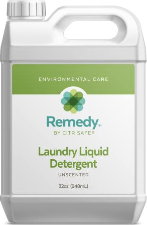 CitriSafe Remedy Laundry Liquid Detergent - Environmentally-Friendly Concentrated Laundry Detergent for Dirt and Mold - 32oz