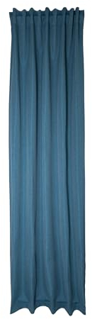 Homing Vorhang Kim Petrol | Verdunkelungsvorhang inkl. Multifunktionsband | Thermovorhang Hitzeschutz | Akustikvorhang Schalldämmung | Vorhang Blickdicht | Blackout Curtain | 140x245 cm | 1 STK.