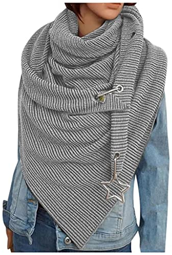 pitashe_Bekleidung Schal Damen Dreiecksschal Farbe Katze Tier Drucken Button Dreieckstuch Warmee Halstücher Cape Herbstschal Mit Knöpfen Weich Scarf Dreieckstuch Lätzchen, Einheitsgröße
