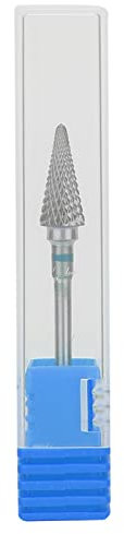 Joyzan Punte Fresa Unghie, Nail Drill Bit Manicure in Acciaio al Tungsteno Lucidare la Testa di Smerigliatura del Strumento Rimozione Gel Semipermanente Cuticola con Scatola per Pedicure Domestico