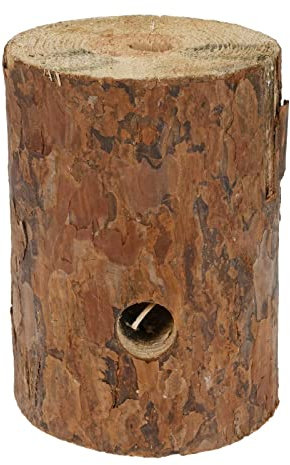 Swedish Torch Citronella Fire Log Candle - Natural Wooden Lantern