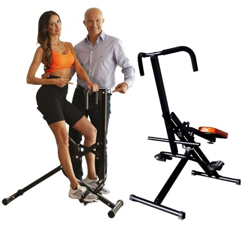 GIORGIO MASTROTA Total Power Crunch Originale Media Shopping, App Fitness|Attrezzo macchinario panca multifunzione palestra in casa ripiegabile|Pettorali Glutei Addominali Gambe Braccia Aerobica