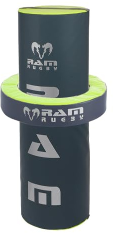 Ram Rugby Tackle Bag - 5 Sizes - 28kg, 20kg, 15kg, 10kg or 8kg – Club Quality - Industrial-Grade Water-Resistant PVC - UK Made for Durability - Suitable for Seniors, Juniors & Minis