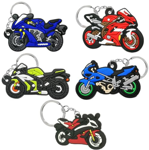 VZUHSW Mini Porte-clés en PVC - 5 Pièces pour Moto, Voiture, Hommes, Femmes, 3 Panier - Meilleur Cadeau de Bijoux