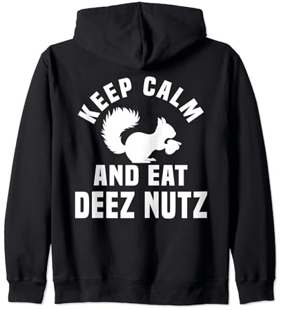 Divertente costume per gli amanti degli scoiattoli, Deez Nutz, schiaccianoci e roditori Felpa con Cappuccio